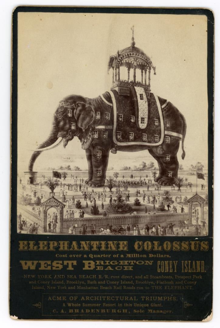 Elephantine Colossus Coney Island Cabinet Photo (1 of 3)