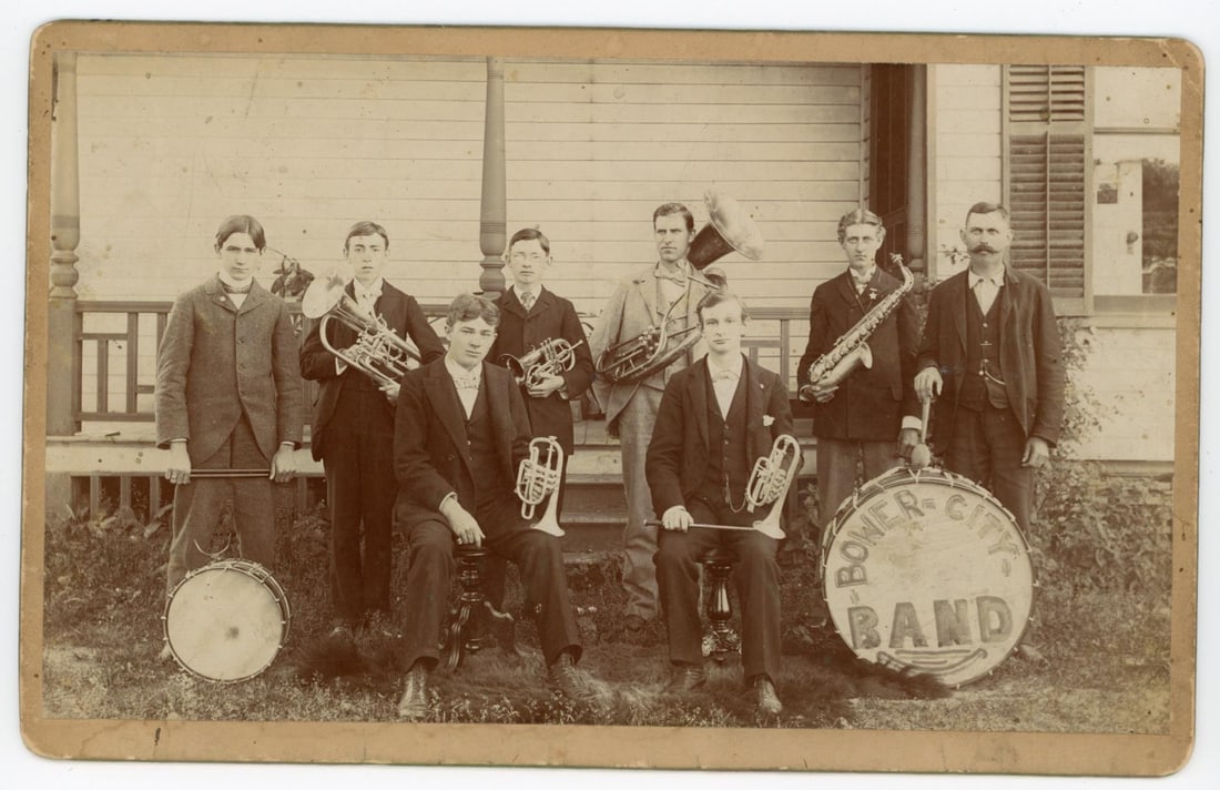 Bower City Band Janesville Wisconsin Cabinet Photo (1 of 3)