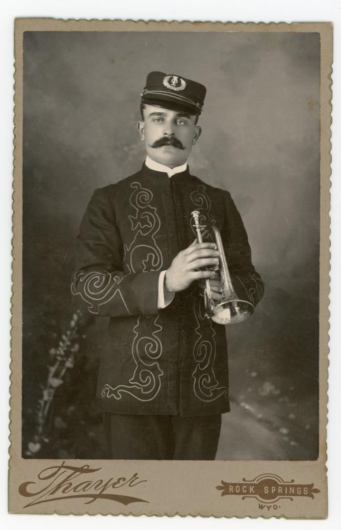 Rock Springs Wyoming Band Member Cabinet Photo: Unidentified.