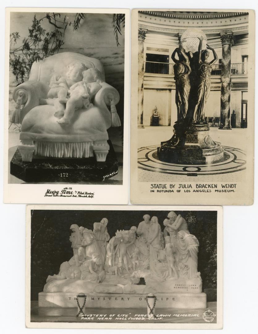 Statuary and Monument RPPC Postcards (1 of 3)