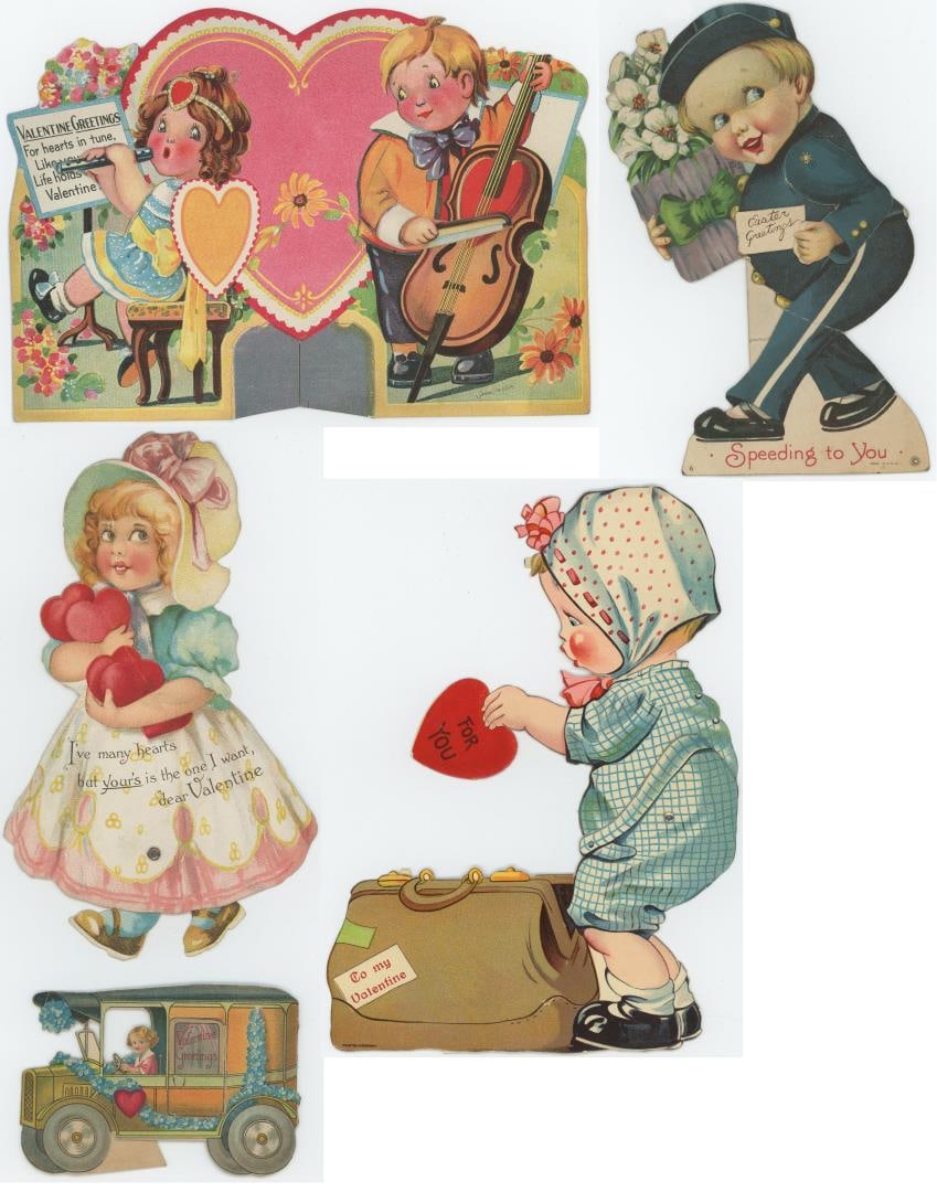 Victorian Mechanical Valentines Day Cards (1 of 10)