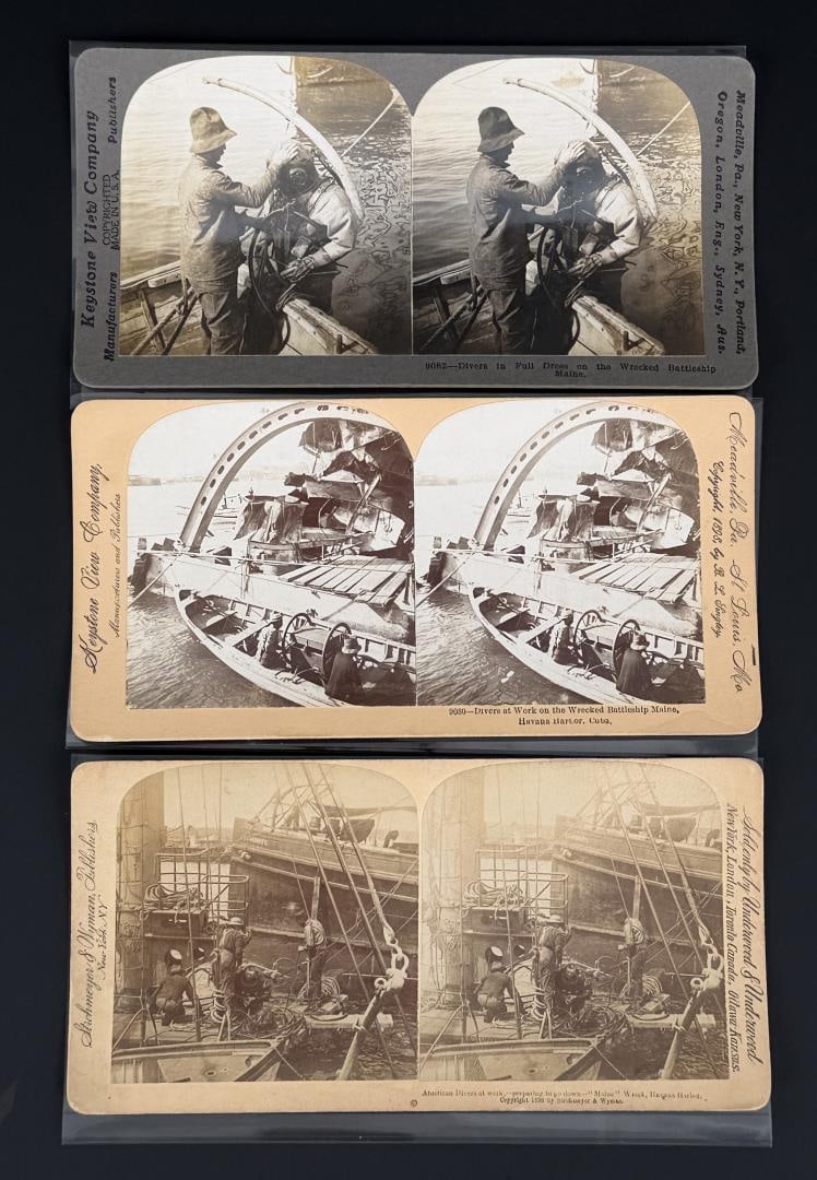 Hard Hat Diver Diving Stereoviews (1 of 4)