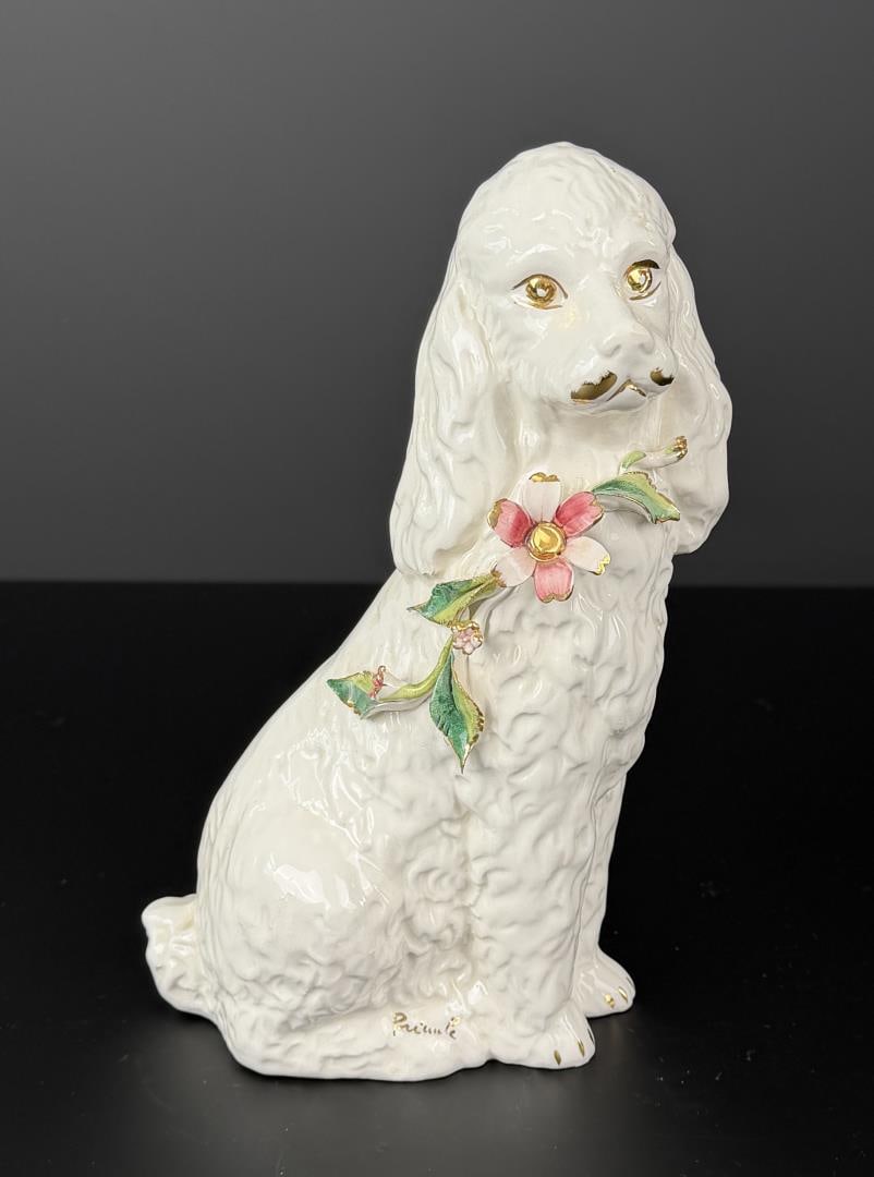 Capodimonte Italy Pottery Springer Spaniel Dog (1 of 7)