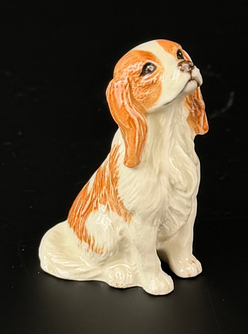 Beswick Ware King Charles Spaniel: 2 1/2" by 1 7/8" by 1 1/4".