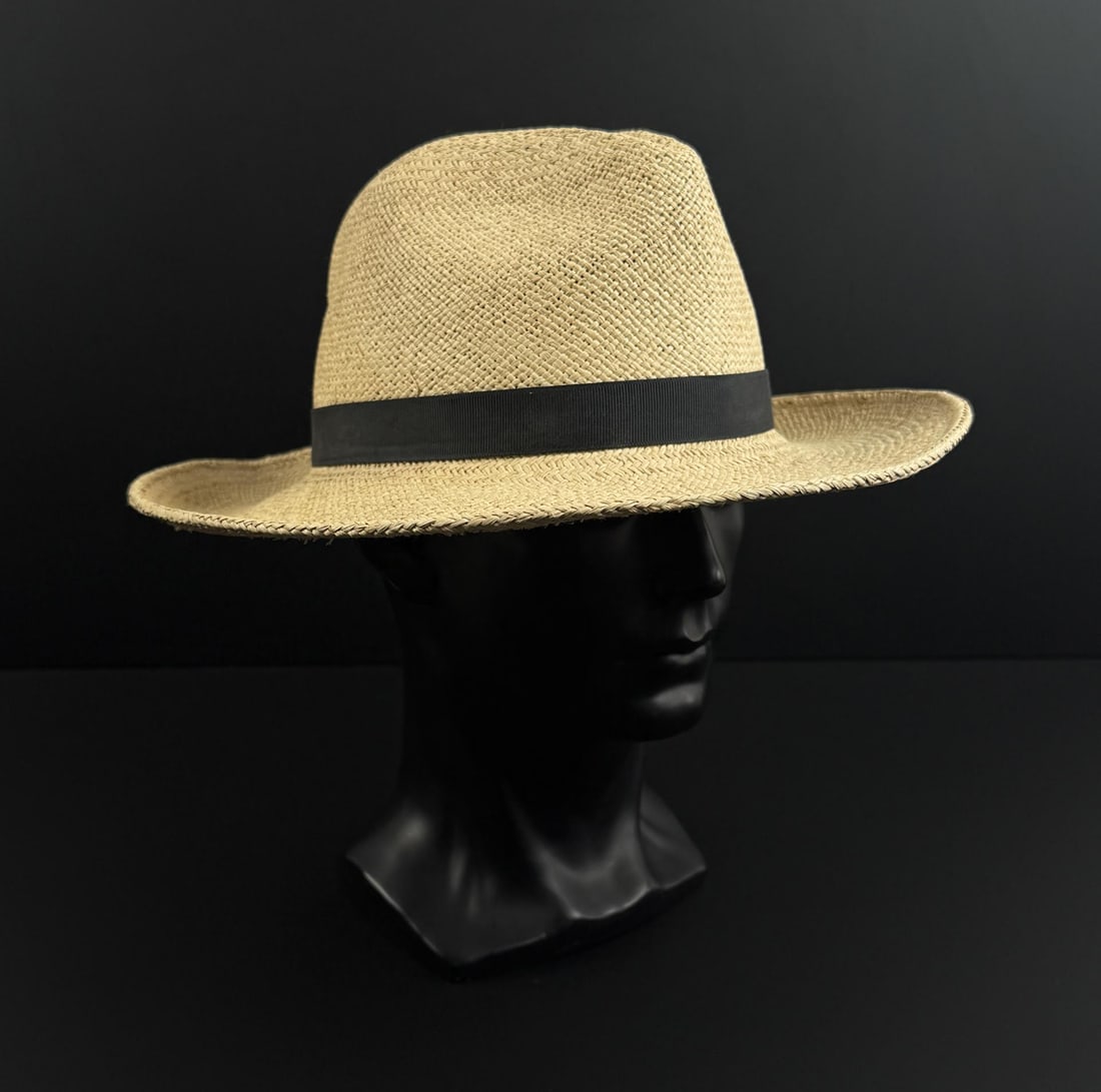 Green San Francisco California Panama Fedora Hat: Size 7 1/4 .