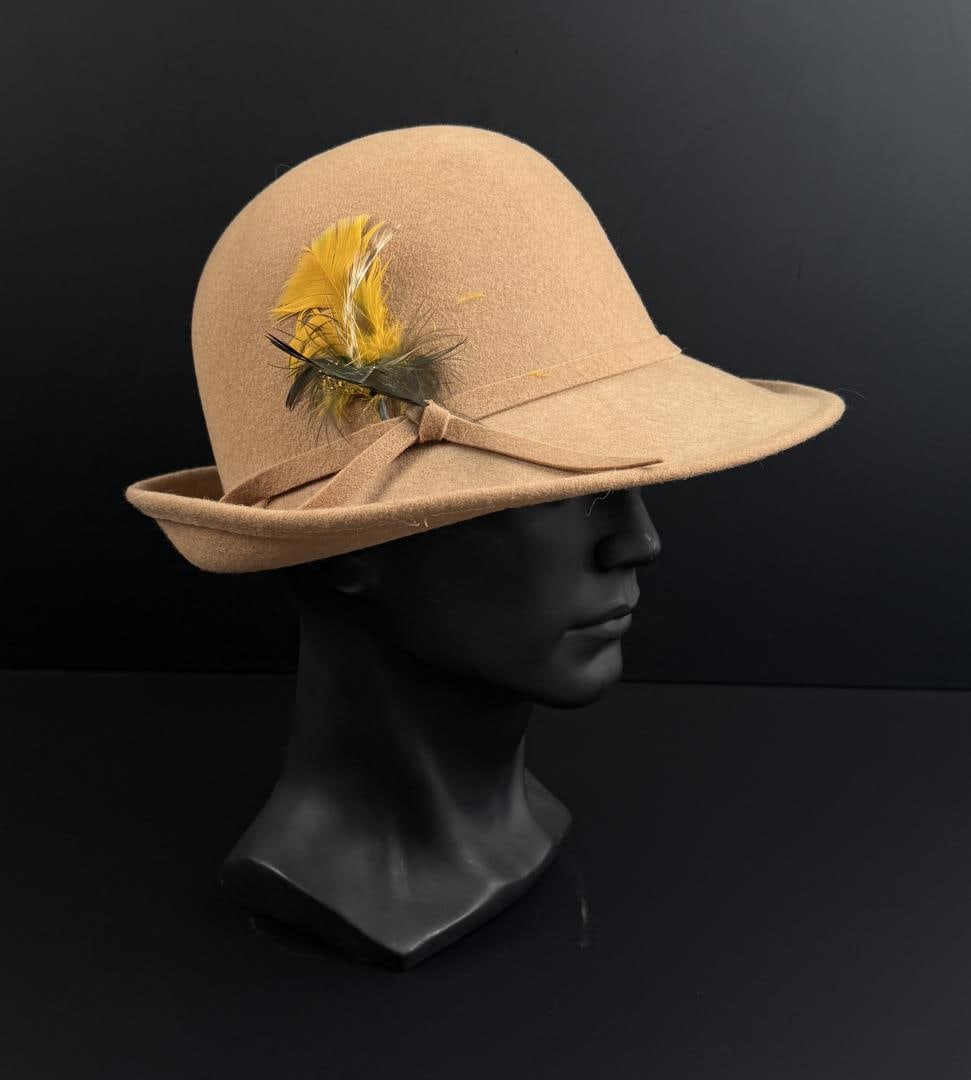 Bollman and Co Doeskin Wool Felt Hat: Size 6 7/8.