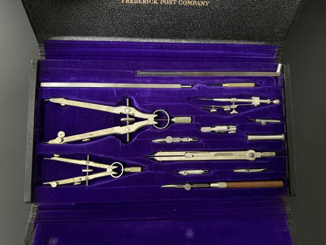 Frederick Post Company Drafting Instrument Set - 9