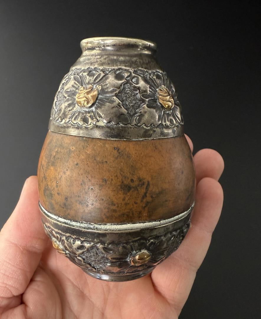 Argentinian Silver Mounted Yerba Mate Set - 13