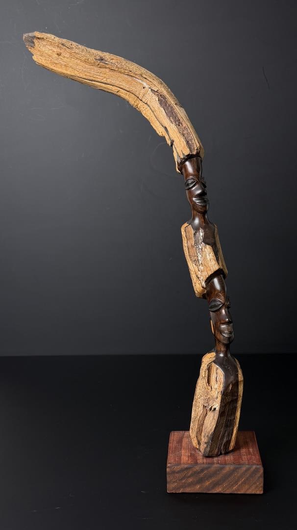 African Wood Carved Sculpture (1 of 6)