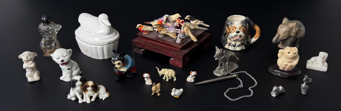Collection of Assorted Figurines and Miniatures: Nice diverse grouping.