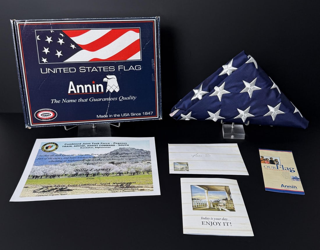Annin Nylon United States Flag Afghanistan Flown (1 of 8)