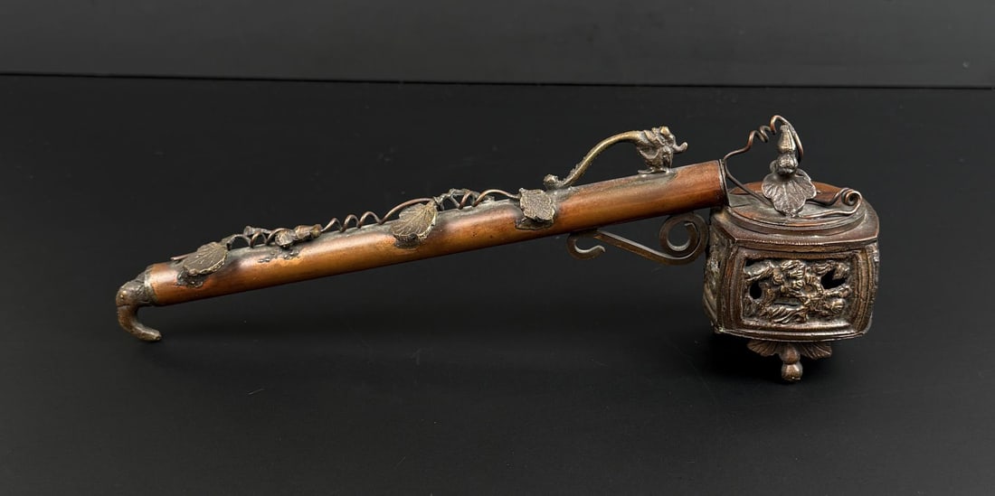 Japanese Bronze Yatate Inkwell Writing Set (1 of 8)