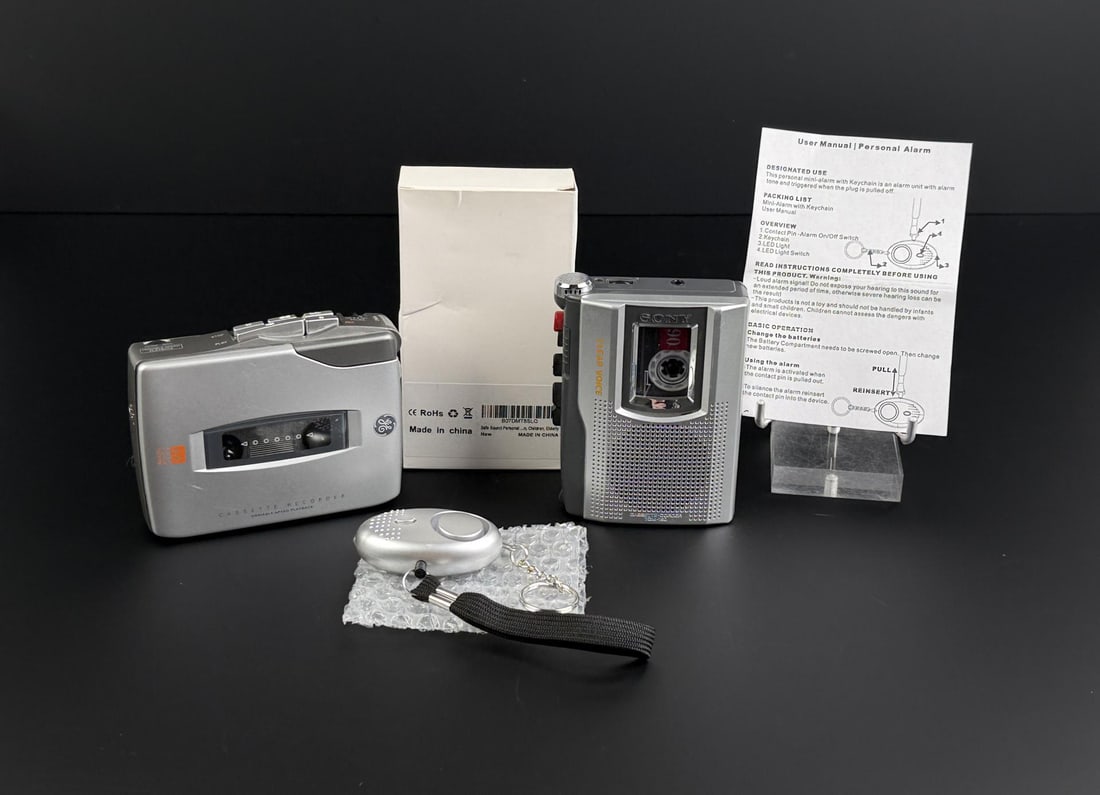 Pair of Cassette Recorders and Personal Alarm (1 of 11)