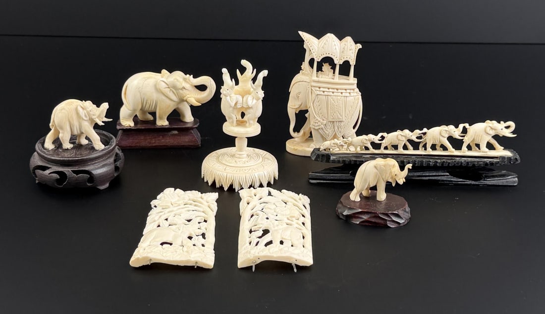 Group of Elephant Carvings Montana Residents Only (1 of 7)