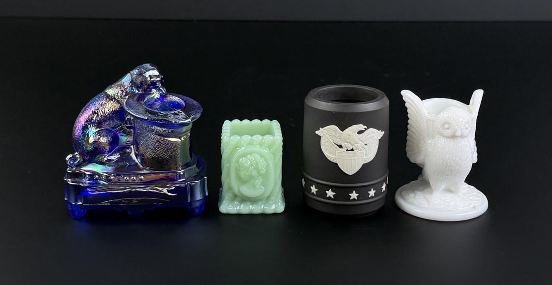 Collection of Glass Pottery Toothpick Holders (1 of 5)