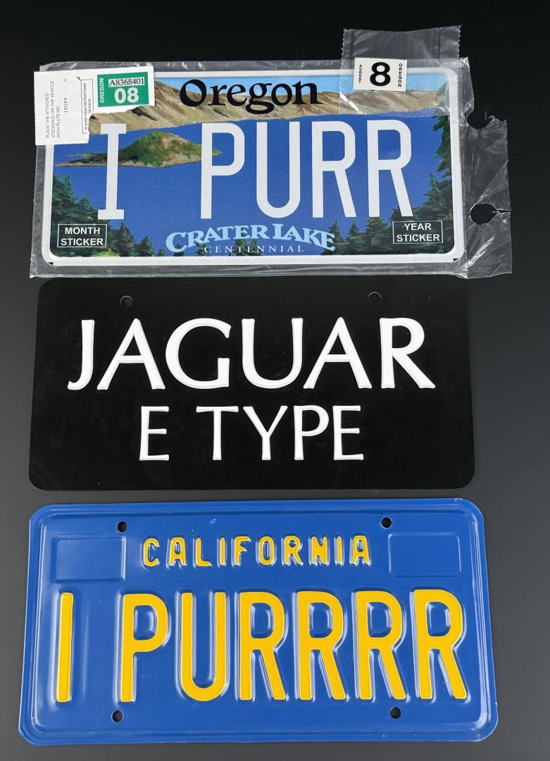 Group of Jaguar Vanity License Plates (1 of 3)
