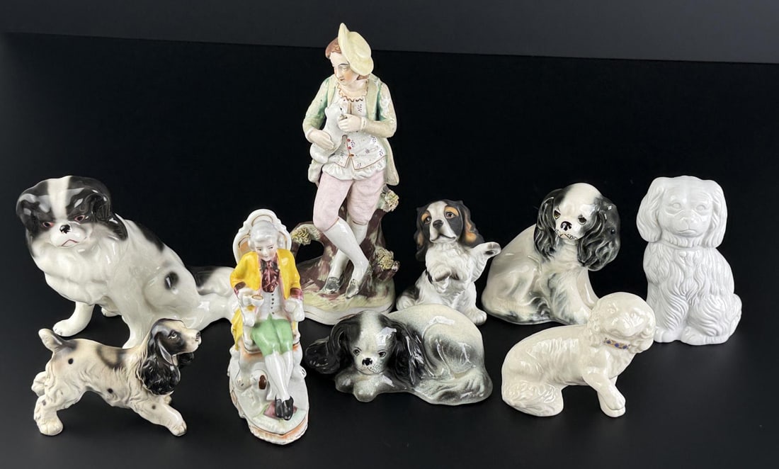 Collection of Assorted Porcelain Spaniels (1 of 8)