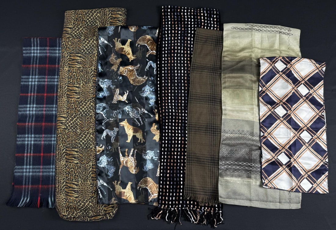 Collection of Assorted Vintage Scarves (1 of 7)