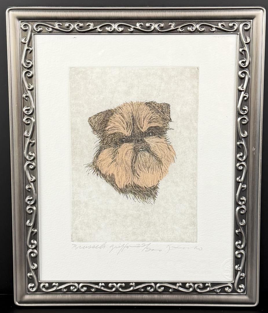 Brussels Griffon Dog Engraving (1 of 4)