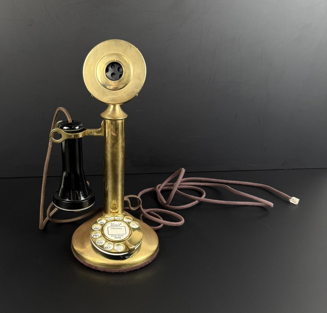Western Electric Model 51AL Candlestick Telephone: Restored and converted for modern use. 11 7/8" tall.