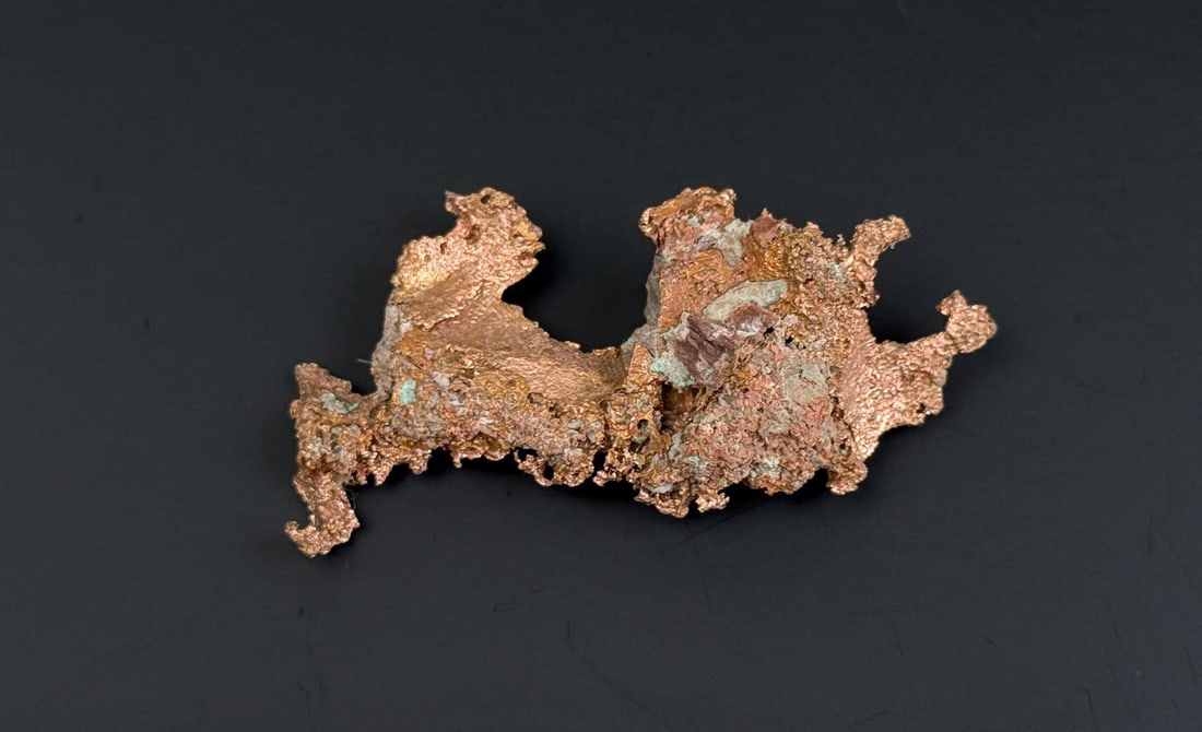 Native Copper Specimen: 3 1/4" long, 55 grams.