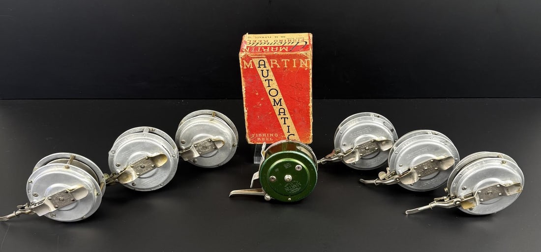 Collection of Automatic Fly Fishing Reels (1 of 13)