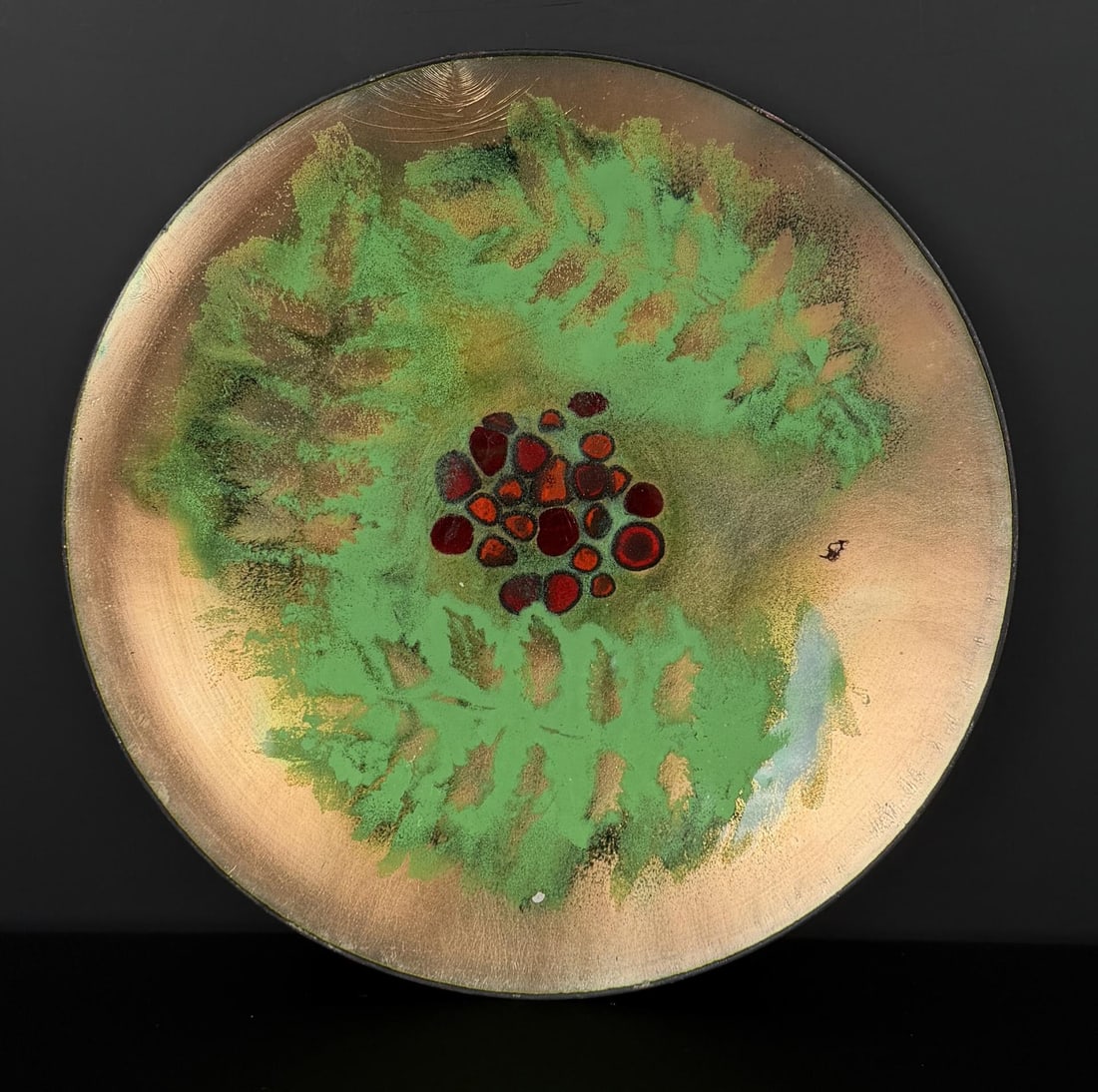 Mid Century Enamel on Copper Bowl (1 of 4)