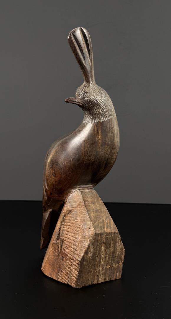 Mexican Ironwood Quail Carving: 11 1/4" by y5 1/4" by 3 1/2"