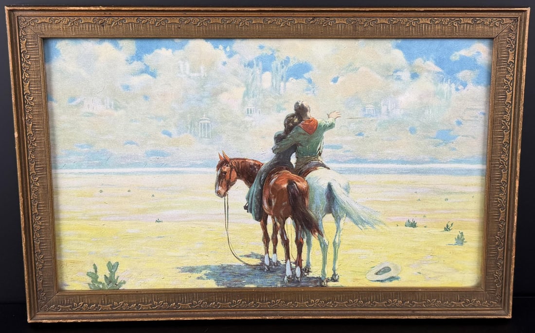 The New West Angus MacDonald Print: 10 1/2" by 16 1/2" framed.