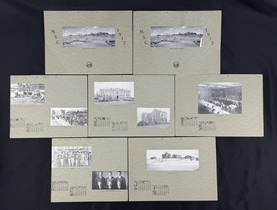 1912 Montana State College Calendar (1 of 8)