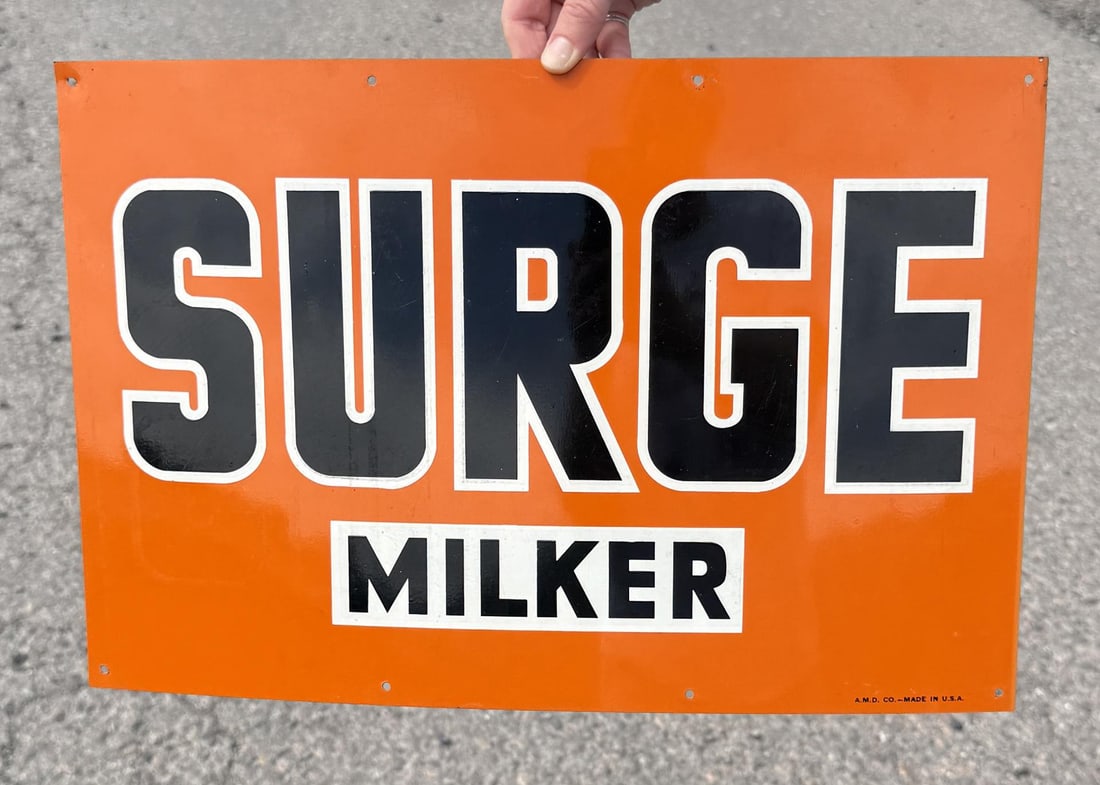 Surge Milker Sign: 12" by 18"