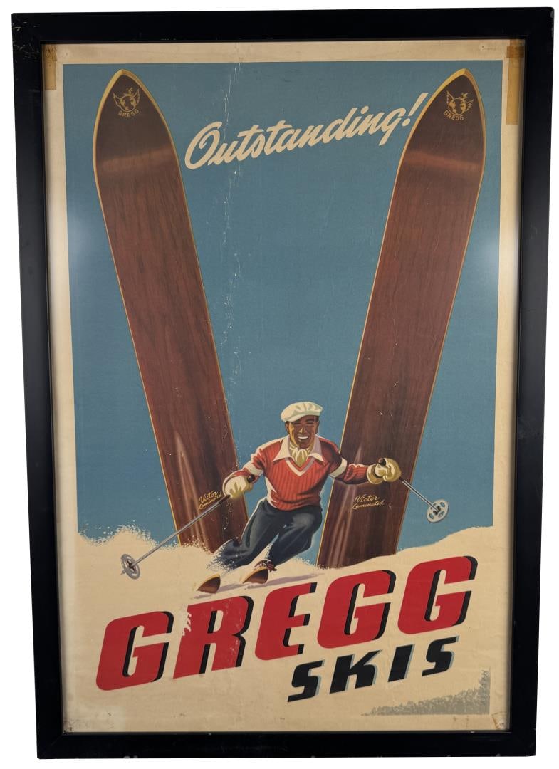 Gregg Skis Sascha Maurer Lithograph Poster Sign (1 of 13)