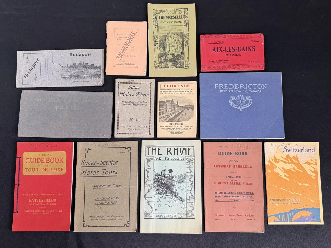 Collection of Victorian Travel Guide Books: Nice grouping