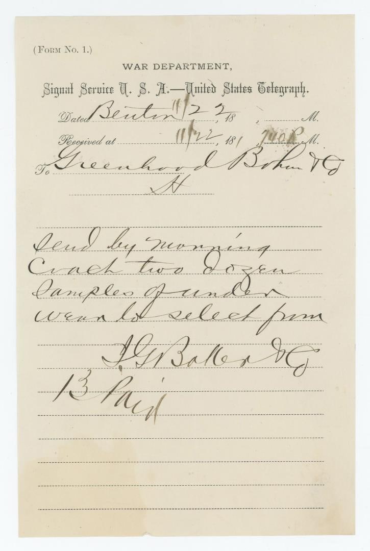 Fort Benton Montana Territory Billhead (1 of 3)