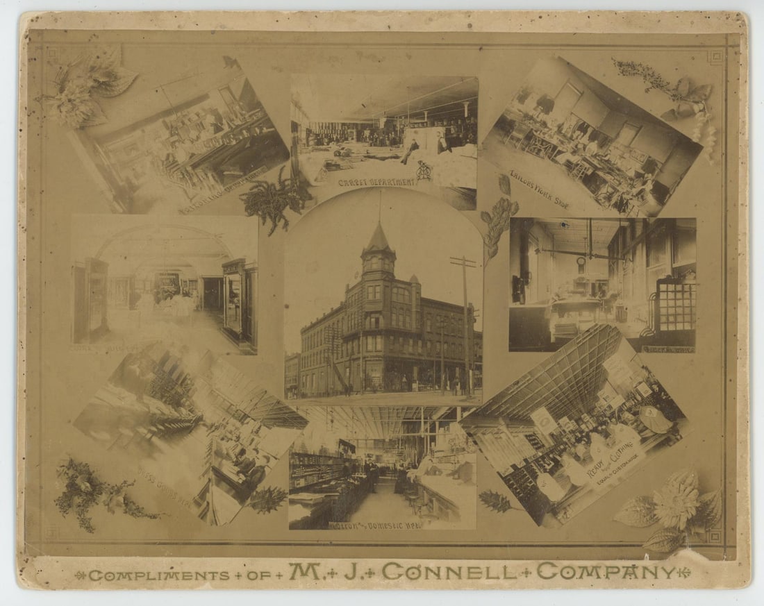 M.J. Connell Dry Goods Butte Montana Photo: 8" by 10".