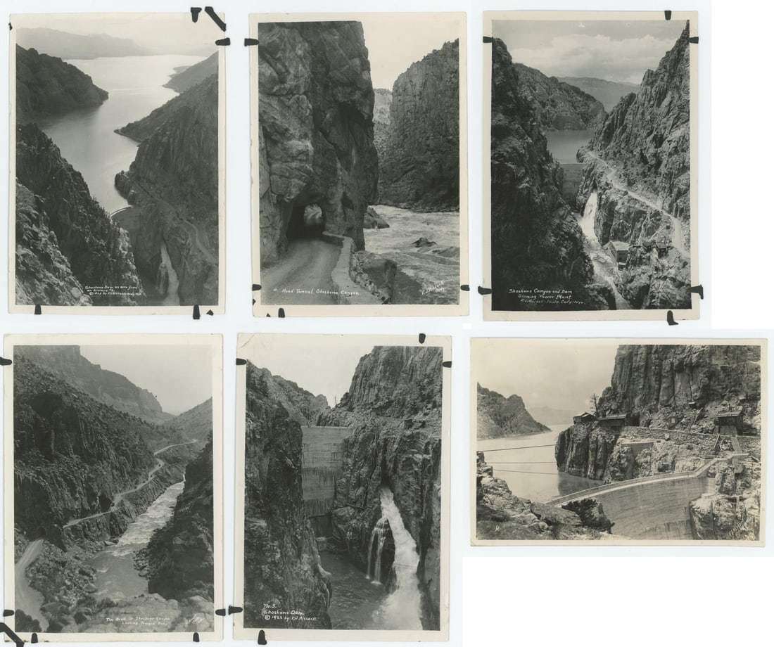 Shoshone Canyon Dam Power Plant Photos: Cody Wyoming. 5" by 7".