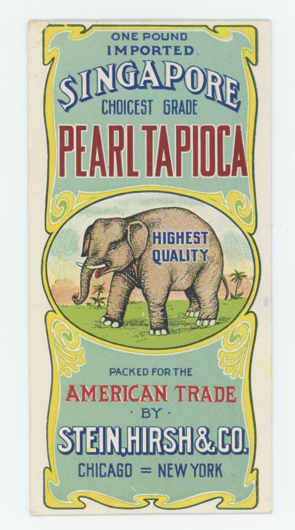 Stein Hirsh & Company Pearl Tapioca Trade Card: Nice example
