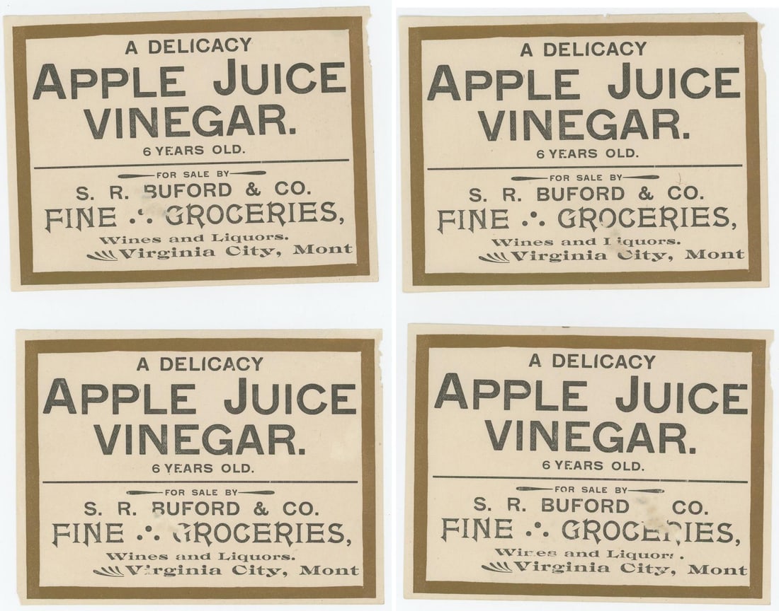 Virginia City Montana Apple Juice Vinegar Labels (1 of 6)