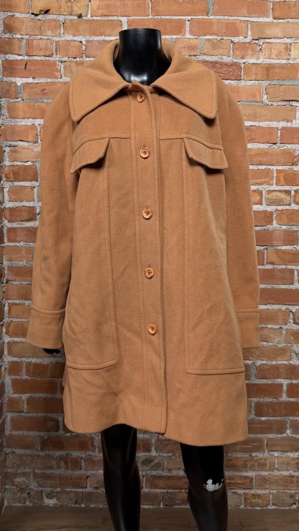 Vintage Betty Rose Wool Overcoat Trench Coat (1 of 10)