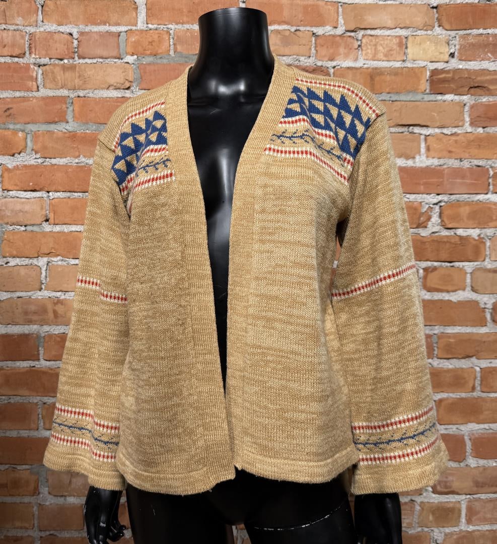 Vintage JC Penny Match Factory Cardigan: Size Large.