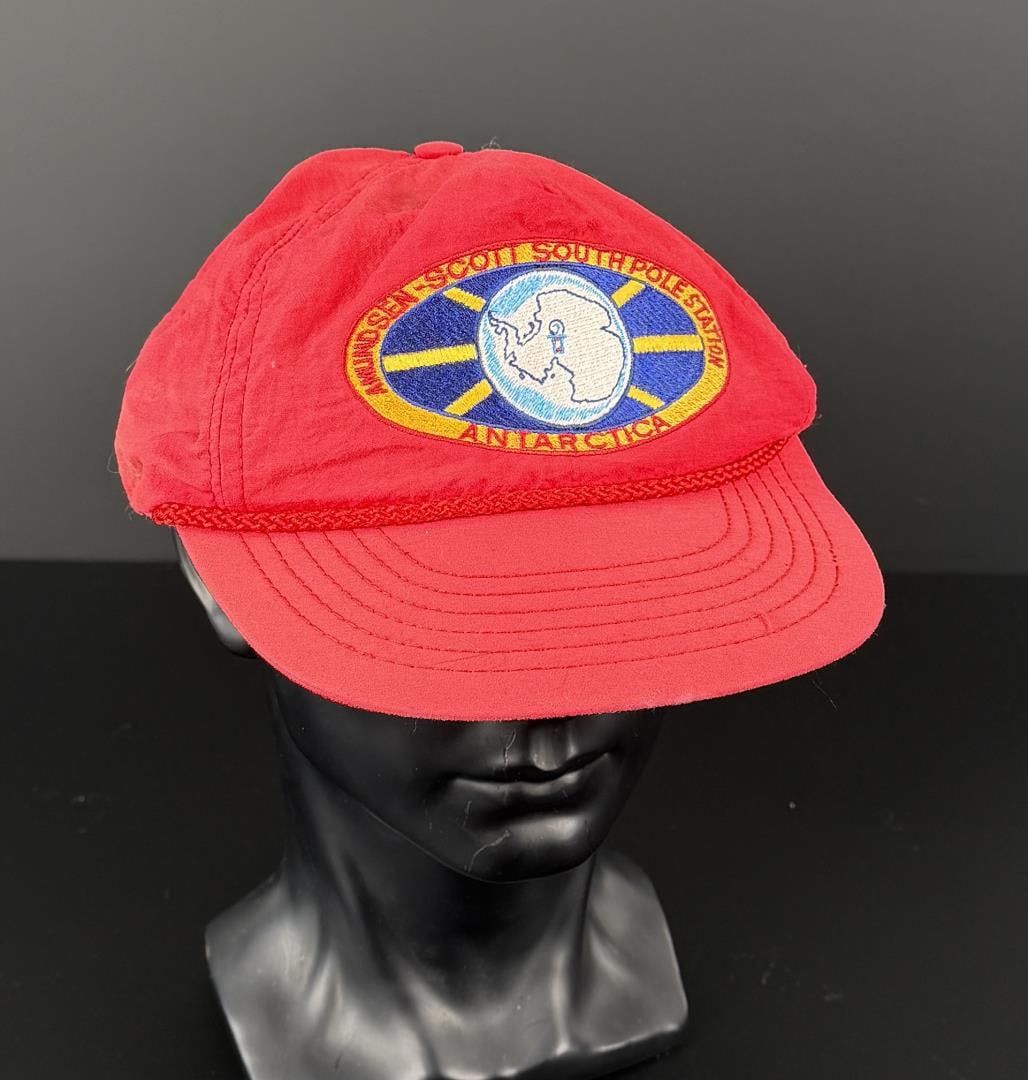 Amundsen Scott South Pole Station Antarctica Hat: Strap back style