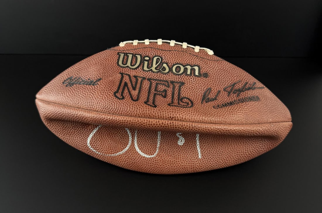 Steve Young San Francisco 49ers Signed Football: Nice example, no COA.
