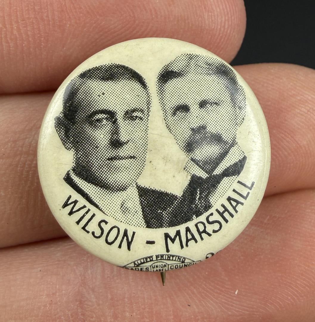 1912 Wilson Marshall Political Campaign Button (1 of 5)