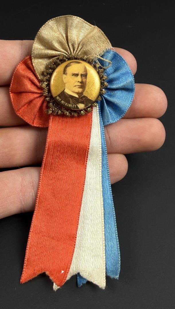 1900 William McKinley Political Campaign Button (1 of 3)