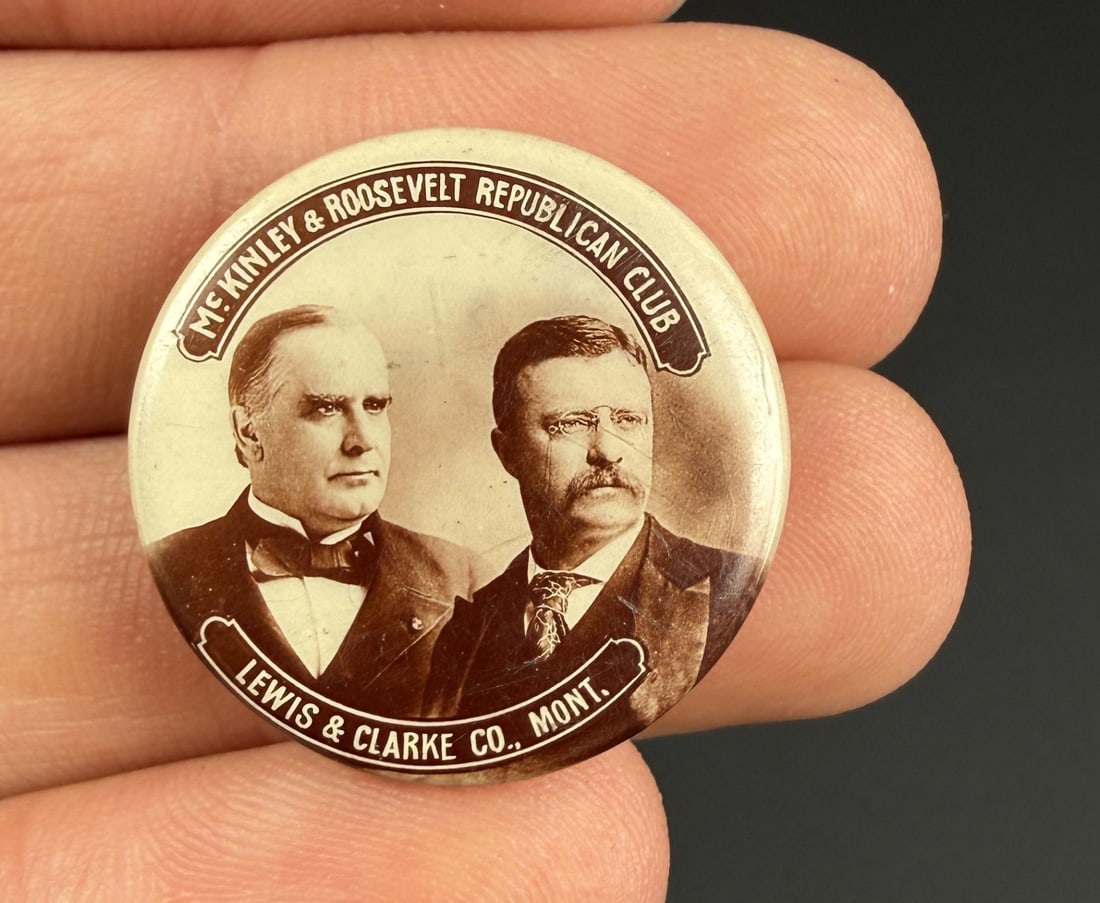 McKinley Roosevelt Republican Club Button (1 of 3)
