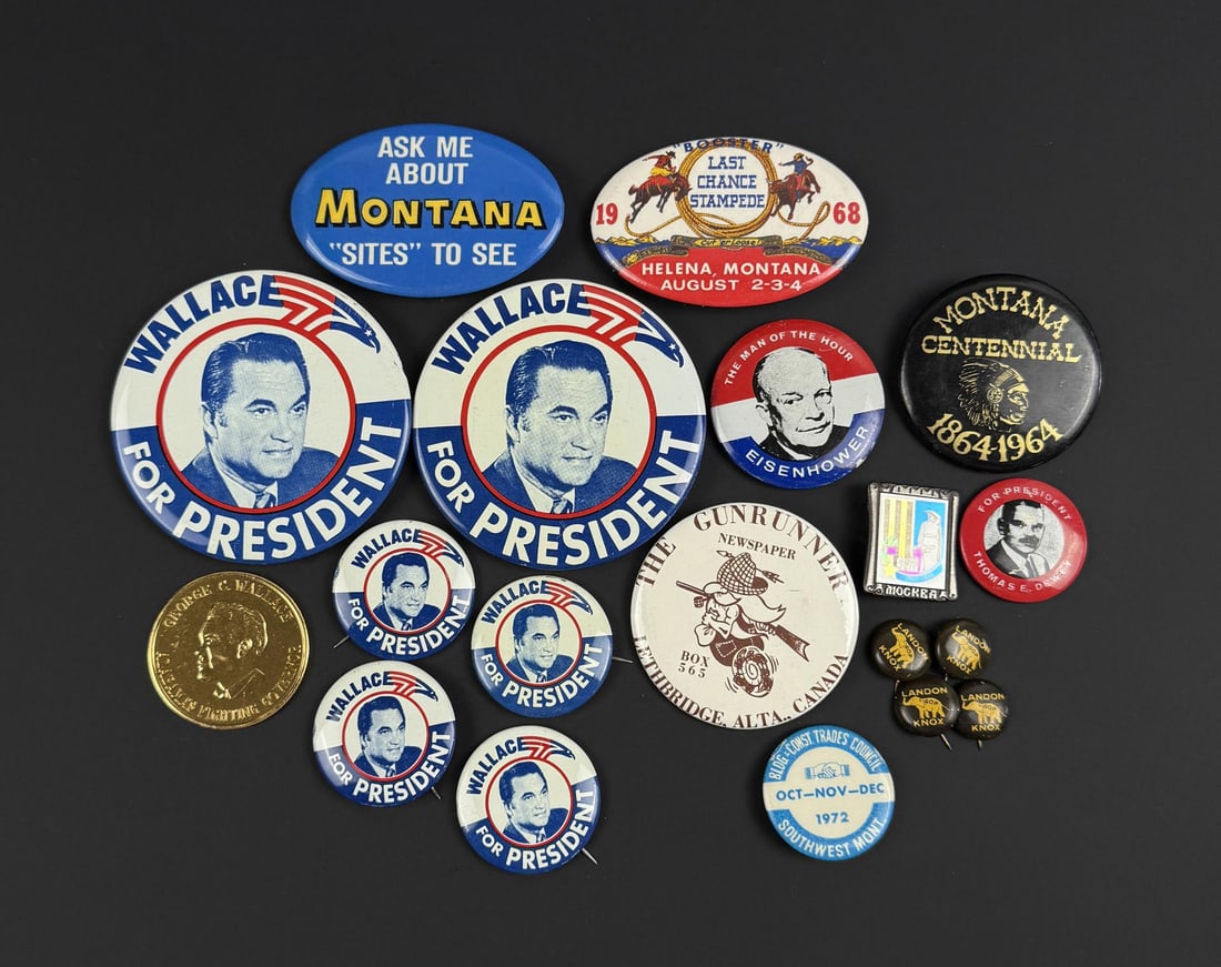 Collection of Montana Political Campaign Buttons: Nice grouping