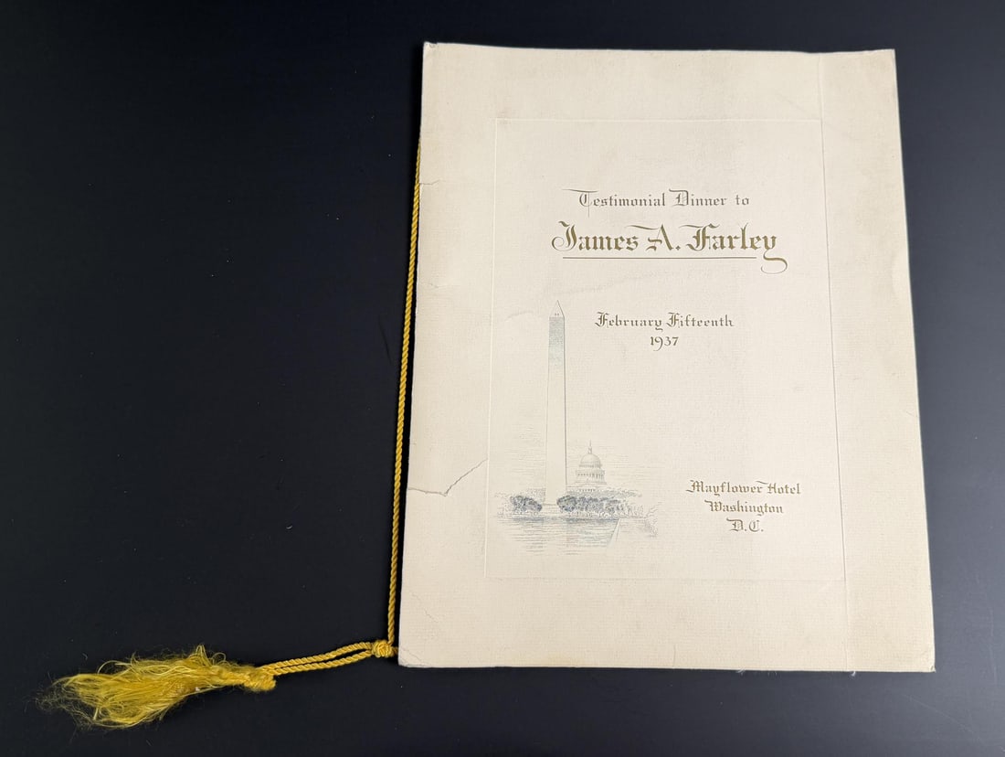 James A. Farley Washington DC Dinner Menu (1 of 7)