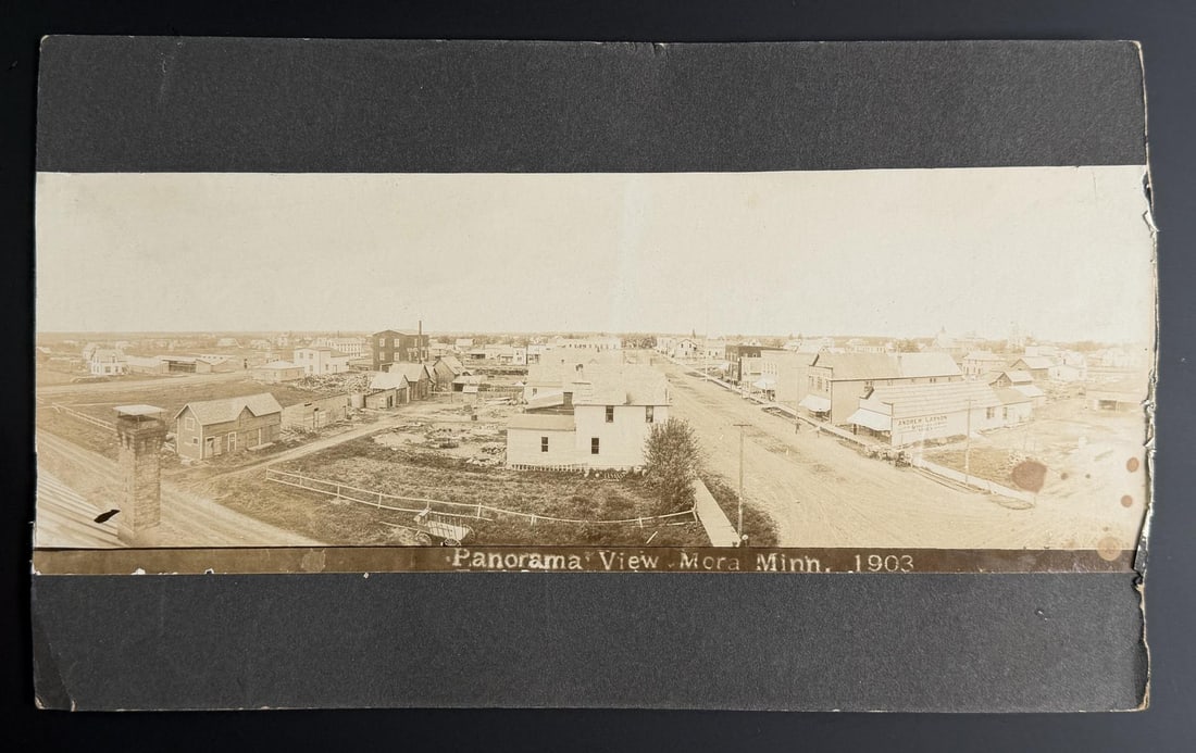 1903 Panorama Photo of Mora Minnesota (1 of 3)