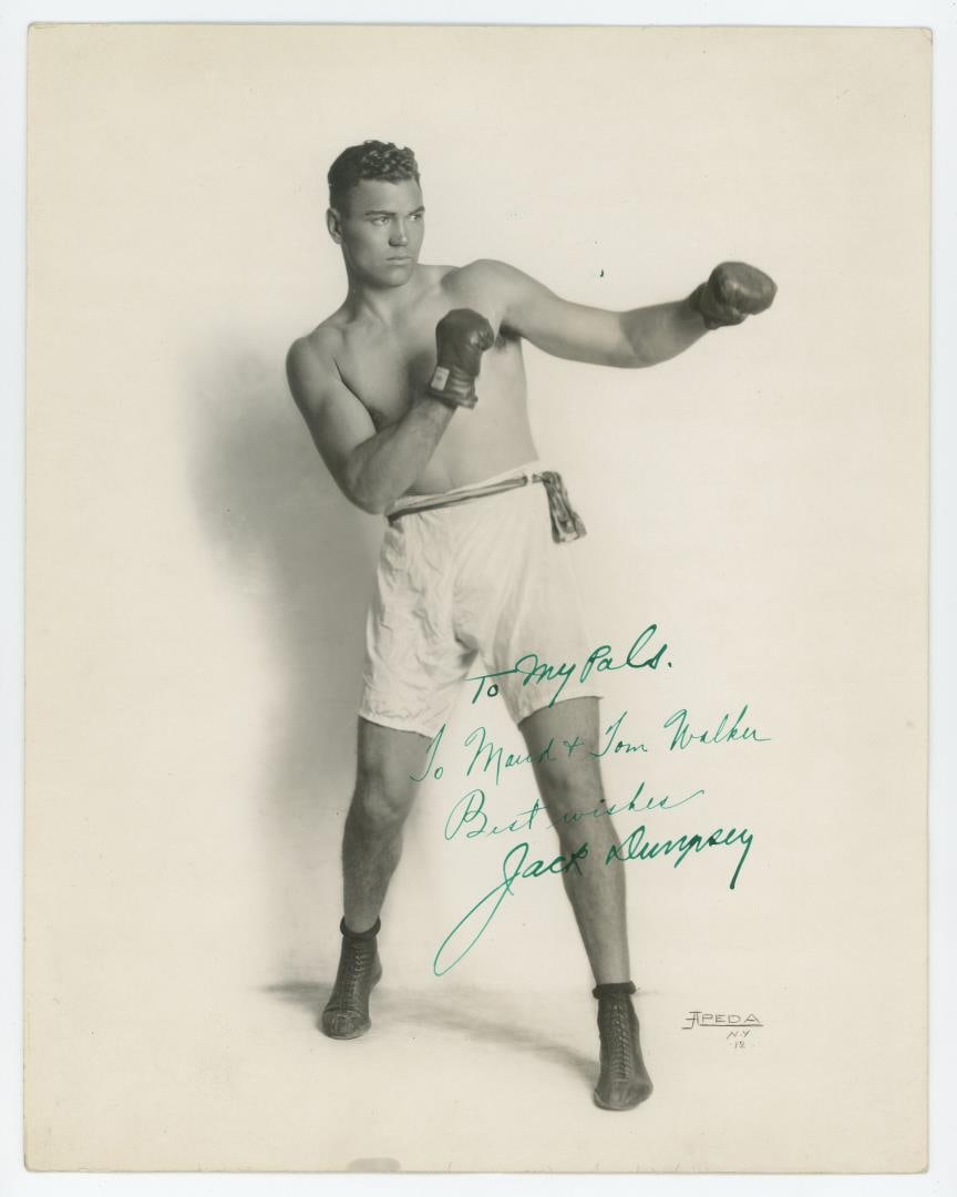Jack Dempsey Montana Boxer Signed Photo (1 of 3)