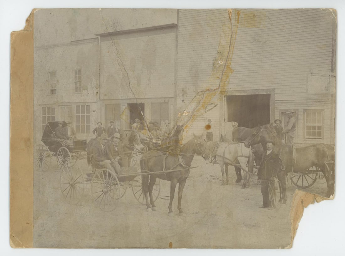 Butte Montana Livery Stable Photo: 7 1/2" by 10 1/4"